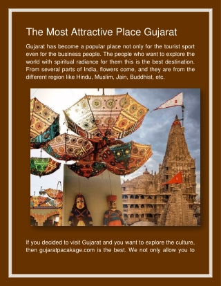 The Most Attractive Place Gujarat