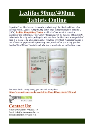 Ledifos 90mg/400mg Tablets