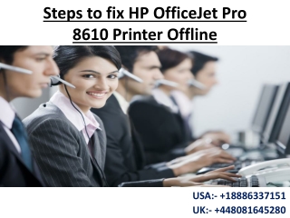 Steps to fix HP OfficeJet Pro 8610 Printer Offline