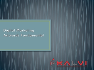 Digital Marketing Adwords Fundamental