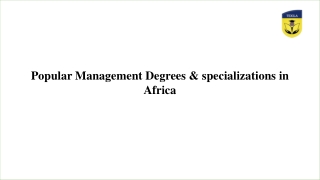 Degree in Africa