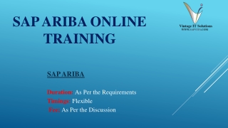 sap ariba online training