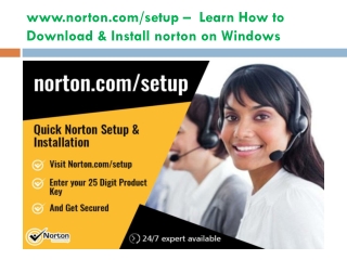www.norton.com/setup – Learn How to Download & Install norton on Windows