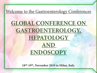 Gastro Conference 2019 | INFLAMMATORY
