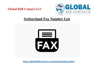 Switzerland Fax Number List