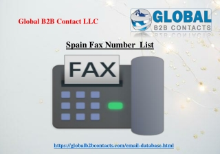 Spain Fax Number List