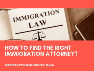 Right Ways to Find the Best Immigration Lawyers in Houston