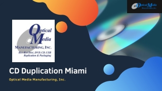 CD Duplication Miami