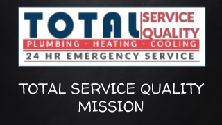 Drain Cleaning Service Mission