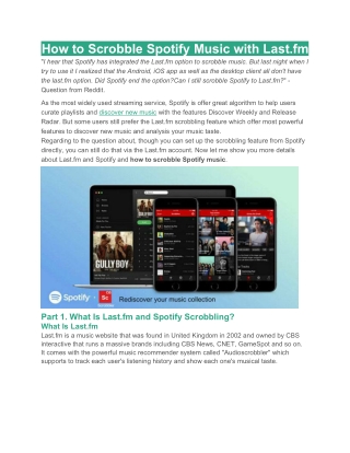 How to Scrobble Spotify Music with Last.fm