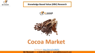 Cocoa Market Size- KBV Research