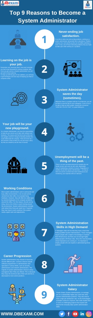 [Infographic] Top 9 Reasons to Become a System Administrator