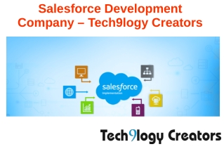 Salesforce Development Company - Tech9logy Creators