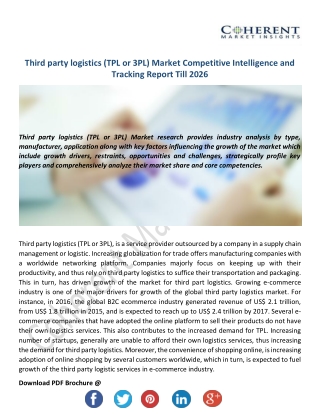 Third-party Logistics Market