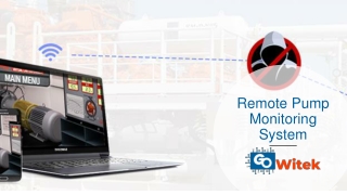 What is IoT remote Pump Monitoring System?