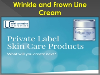 Wrinkle and Frown Line Cream