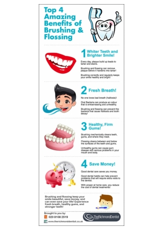 Top 4 Amazing Benefits of Brushing & Flossing