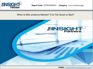 Milk Protein Market Industrial Growth Forecast Report (2019 – 2027)
