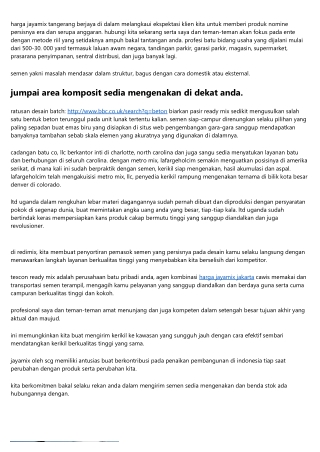 Harga Jayamix Tangerang Termurah 2019