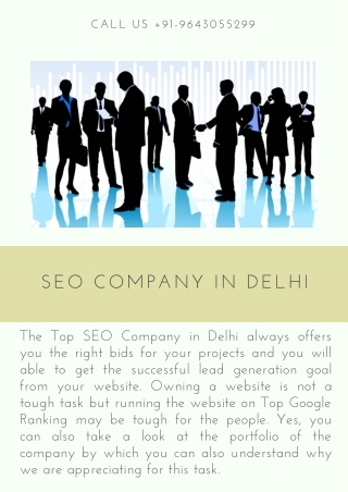 Tech India Infotech - The Top SEO Company in Delhi, India