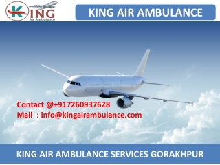 Hire the Most Affordable Cost Air Ambulance from Gorakhpur and Varanasi