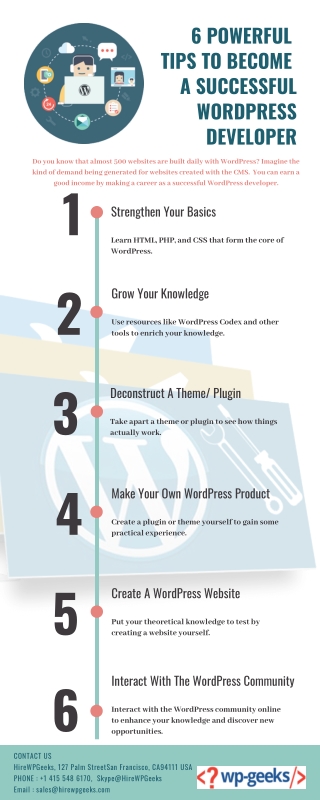 6 Powerful Tips To Become A Successful WordPress Developer