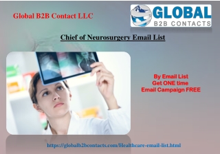 Chief of Neurosurgery Email List