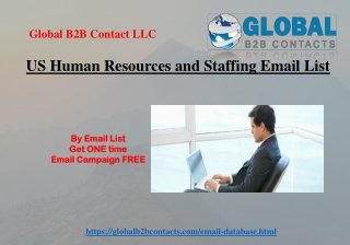 US Human Resources and Staffing Email List