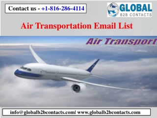 Air Transportation Email List