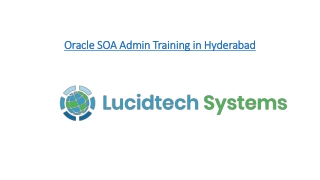 Oracle SOA Admin Training