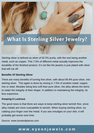 What Is Sterling Silver Jewelry?