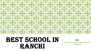 Best school in Ranchi