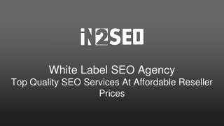 Wholesale SEO Agency - In2SEO