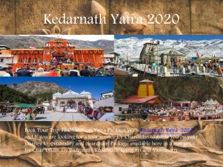 Kedarnath Yatra 2020