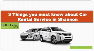 Tips for Car Rental Shannon Airport