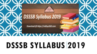 Download DSSSB Syllabus 2019 | Assistant Teacher & JE Exam Guide