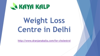 Weight Loss Centre in Delhi-Dr Anjana Kalia