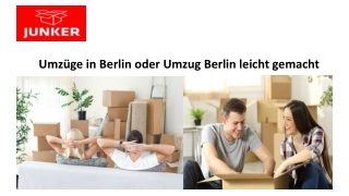 Umzüge in Berlin oder Umzug Berlin leicht gemacht