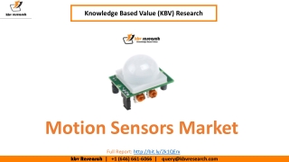 Motion Sensors Market Size- KBV Research