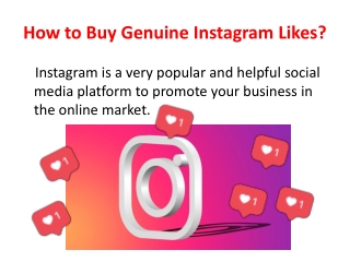 How to Buy Genuine Instagram Likes?