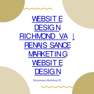 Website Design Richmond VA | Renaissance Marketing website design