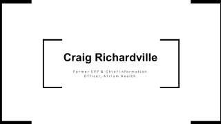 Craig Richardville - Provides Consultation in Time Management
