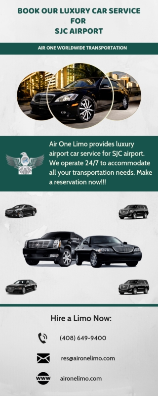 Book our luxury Car Service for SJC Airport