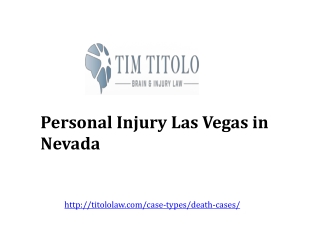 Personal Injury Las Vegas at Nevada