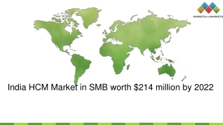 India HCM Market Revenues to expand $214 million by 2022