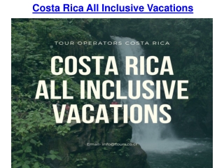 Costa Rica All Inclusive Vacations