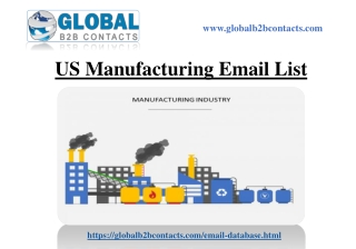US Manufacturing Email List