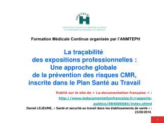 Publié sur le site de « La documentation française » : http://www.ladocumentationfrancaise.fr/rapports-publics/084000684