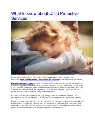 What to know about Child Protective Services