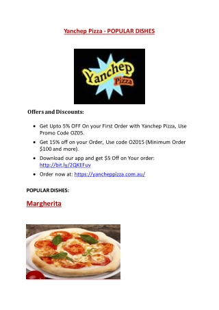 Yanchep Pizza Menu – 5% off - Pizza Delivery and Takeaway yanchep
